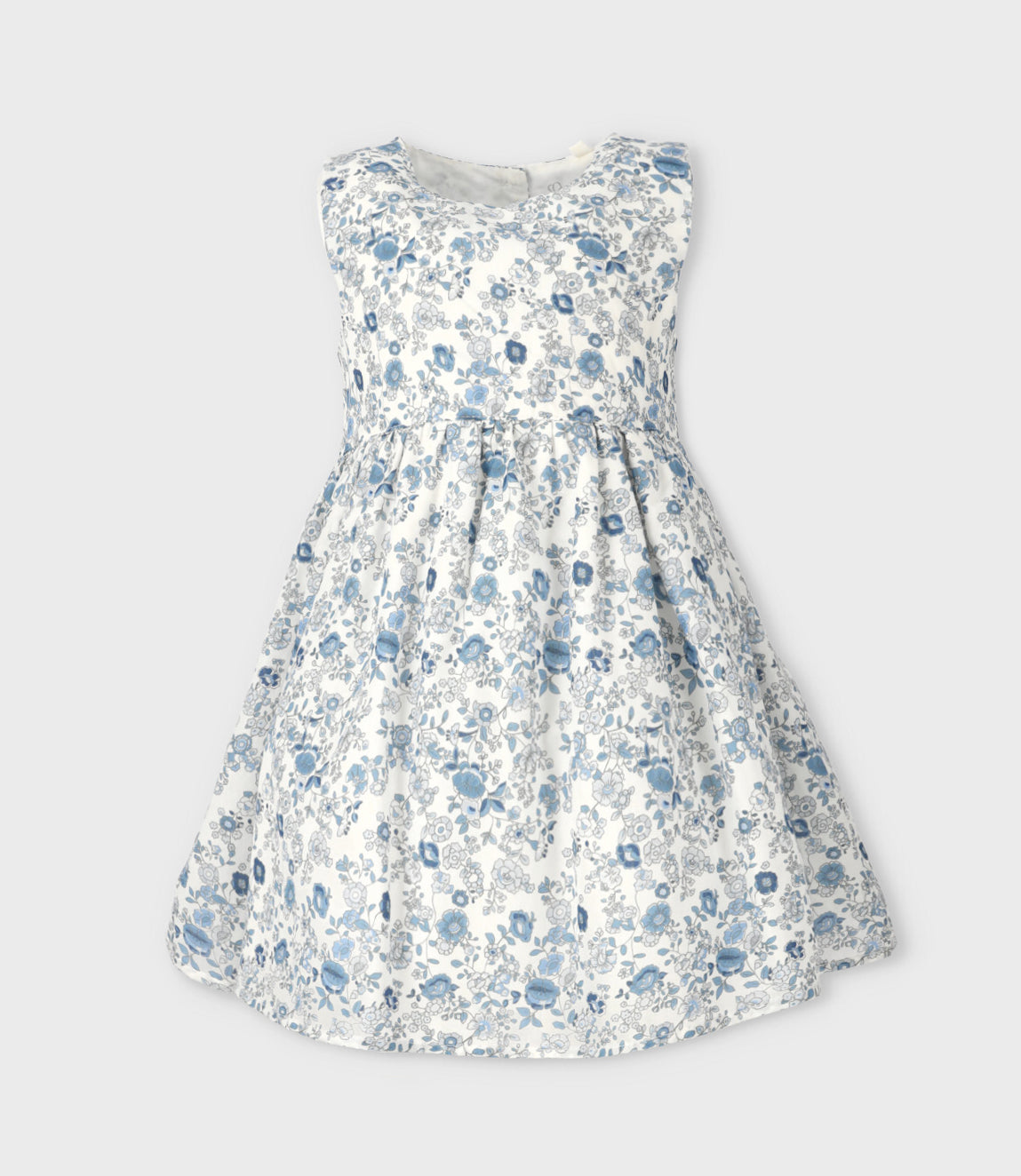 Vestido bebé floreado 3 meses / Azul Marino