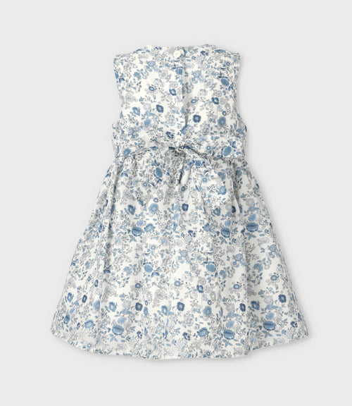 Vestido bebé floreado 3 meses / Azul Marino