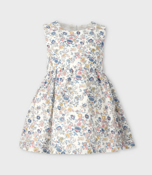 Vestido bebé floreado 3 meses / Coral