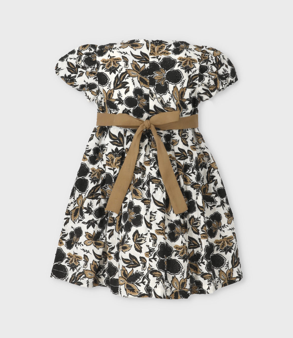 Vestido bebé floreado 3 meses / Negro