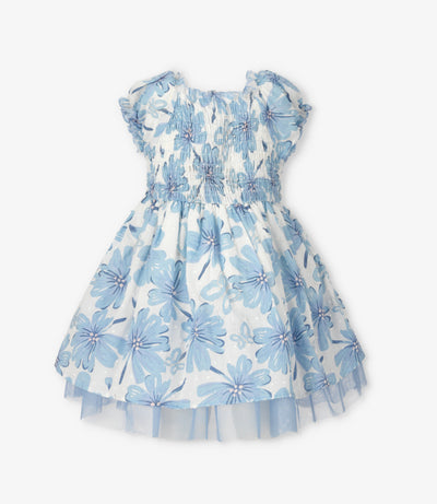 Vestido bebé floreado 3 meses / Celeste