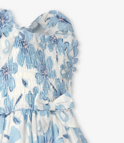 Vestido bebé floreado 3 meses / Celeste