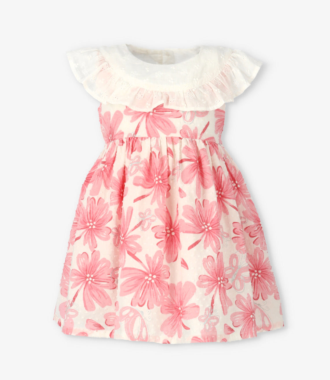 Vestido bebé floreado 3 meses / Rosado