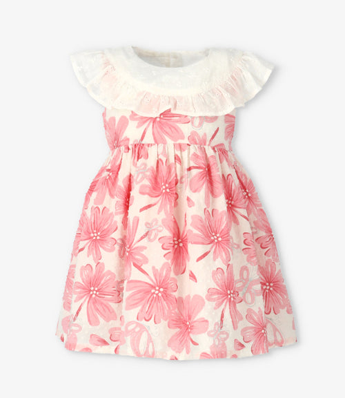 Vestido bebé floreado 3 meses / Rosado