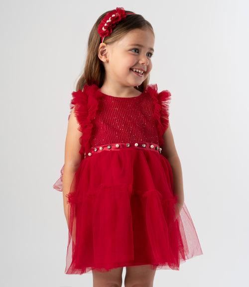 Vestido bebé con vuelos