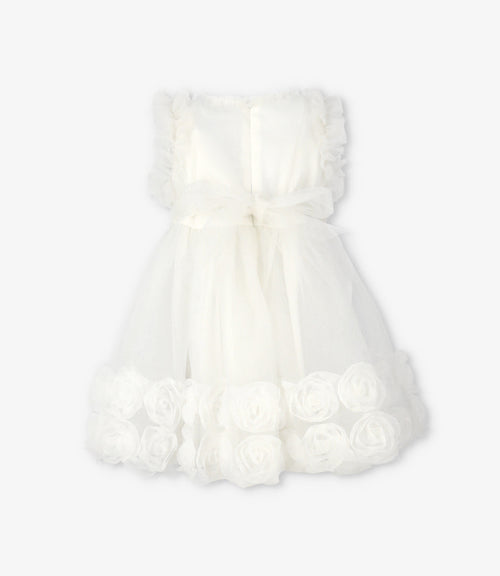 Vestido bebé sin mangas 3 meses / Crudo