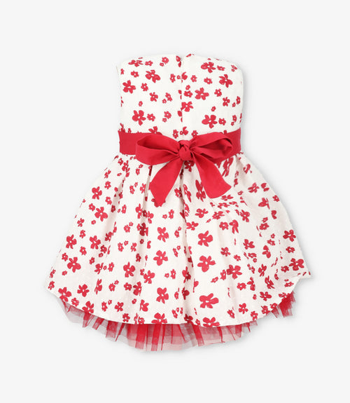 Vestido bebé floreado 3 meses / Rojo