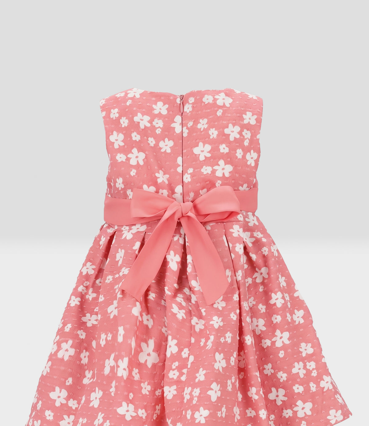 Vestido bebé floreado 3 meses / Coral