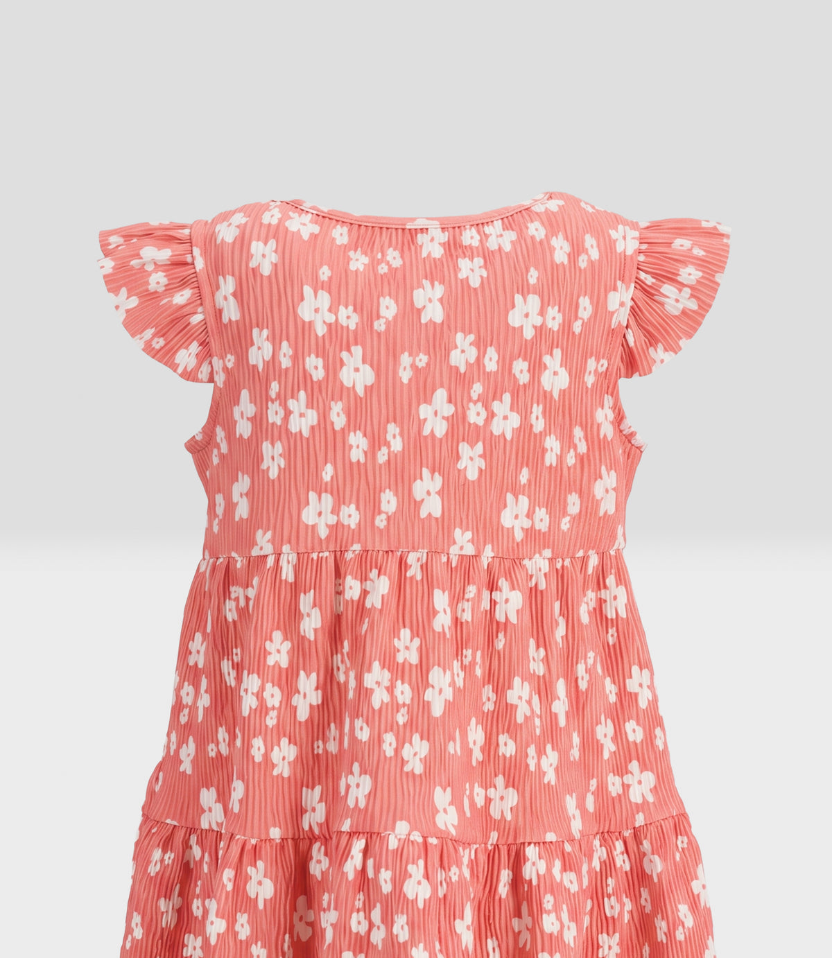 Vestido bebé floreado 3 meses / Coral
