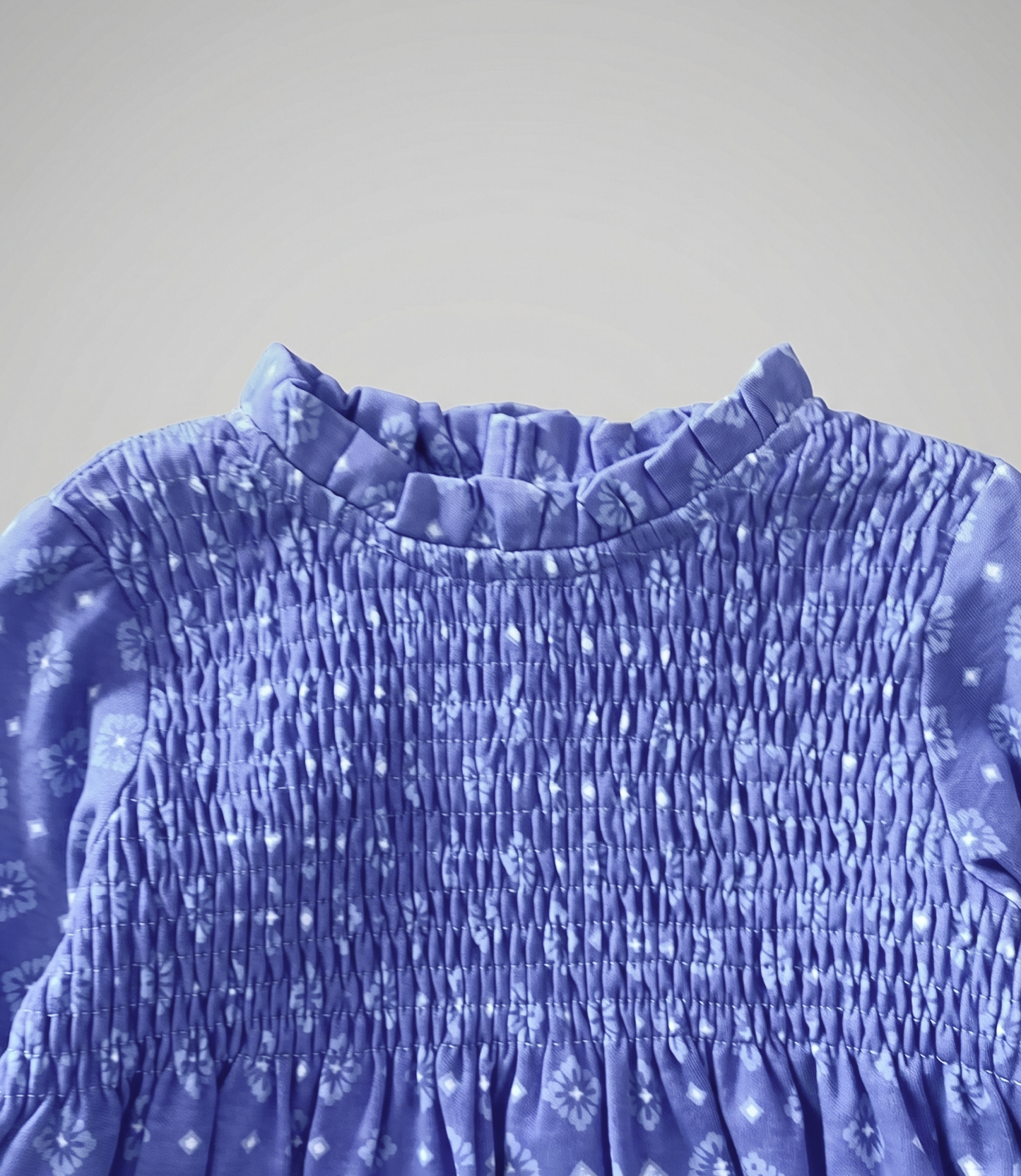 Vestido bebé boho 3 meses / Azul