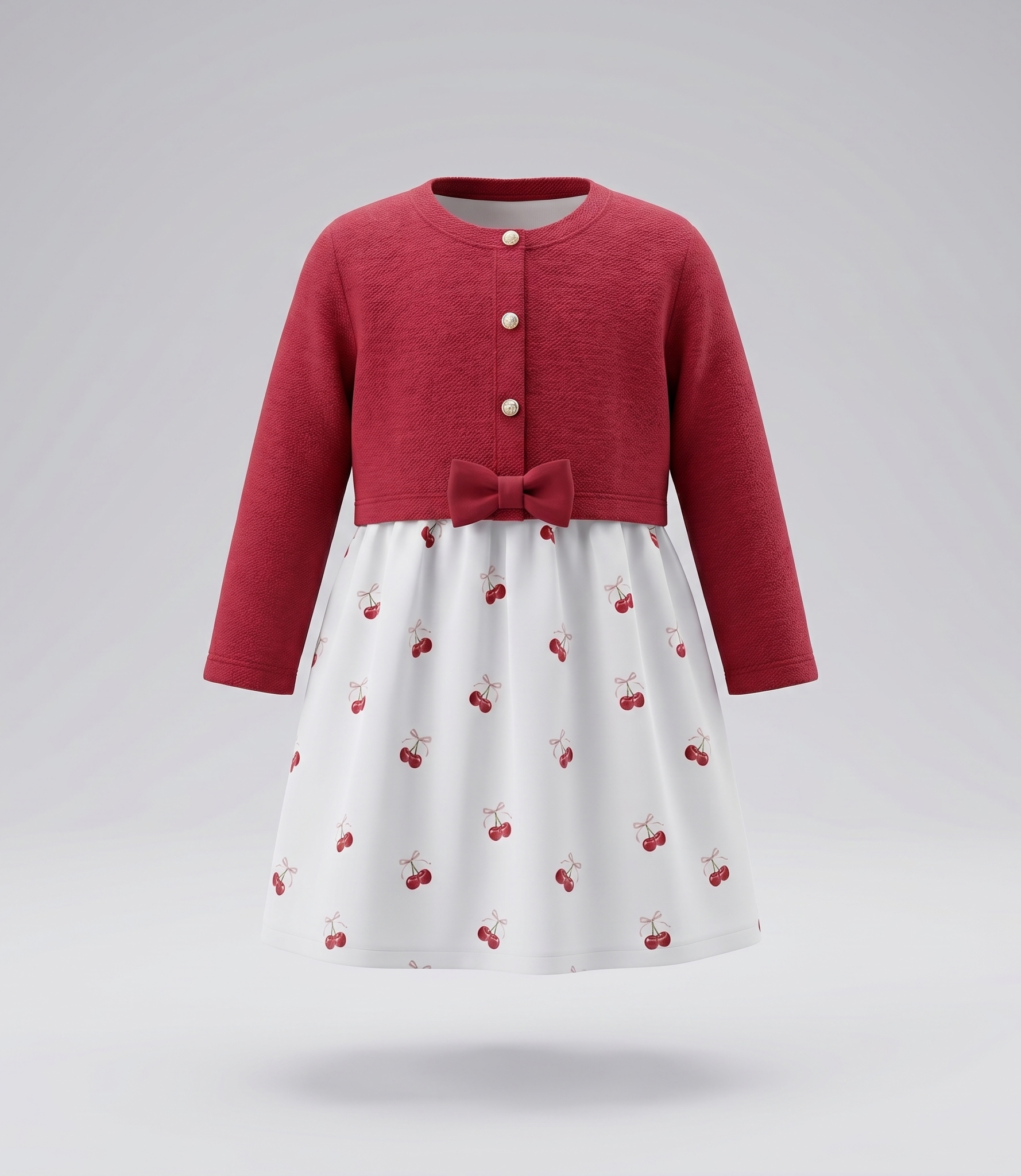Vestido bebé con bolero 3 meses / Frambuesa