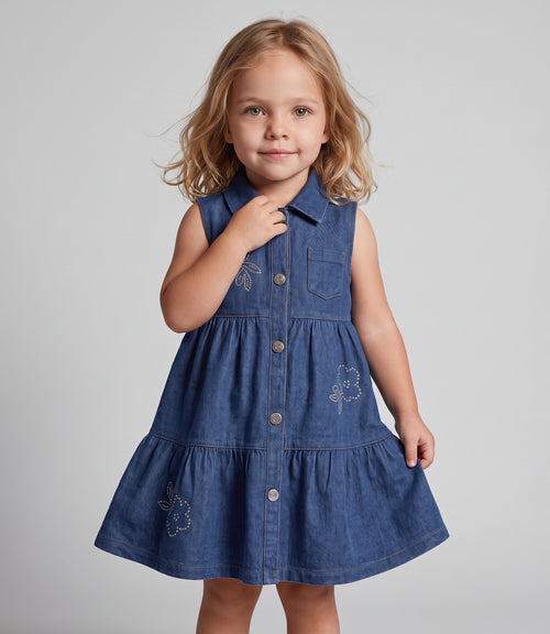 Vestido bebé de denim