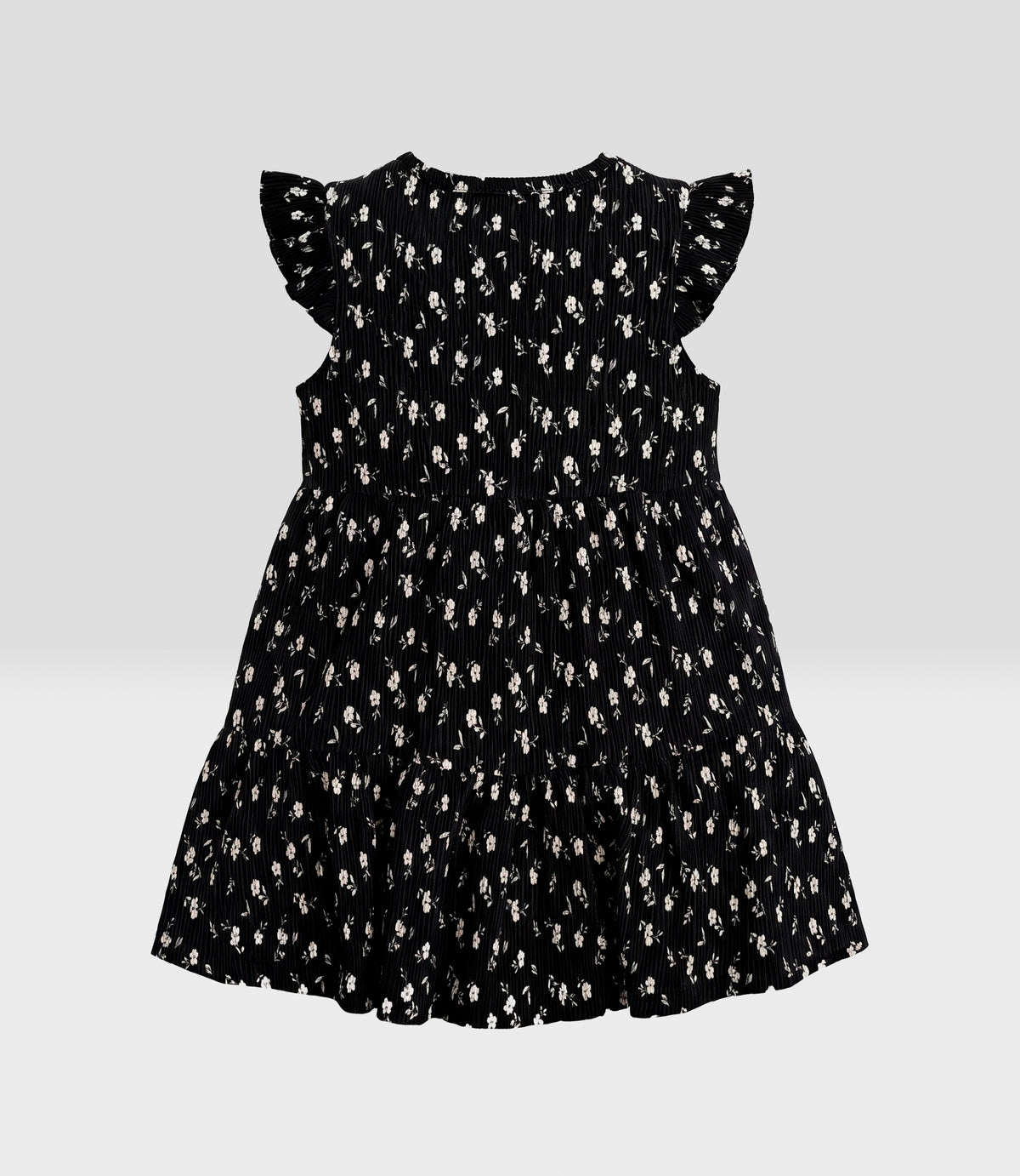 Vestido bebé floreado 3 meses / Negro