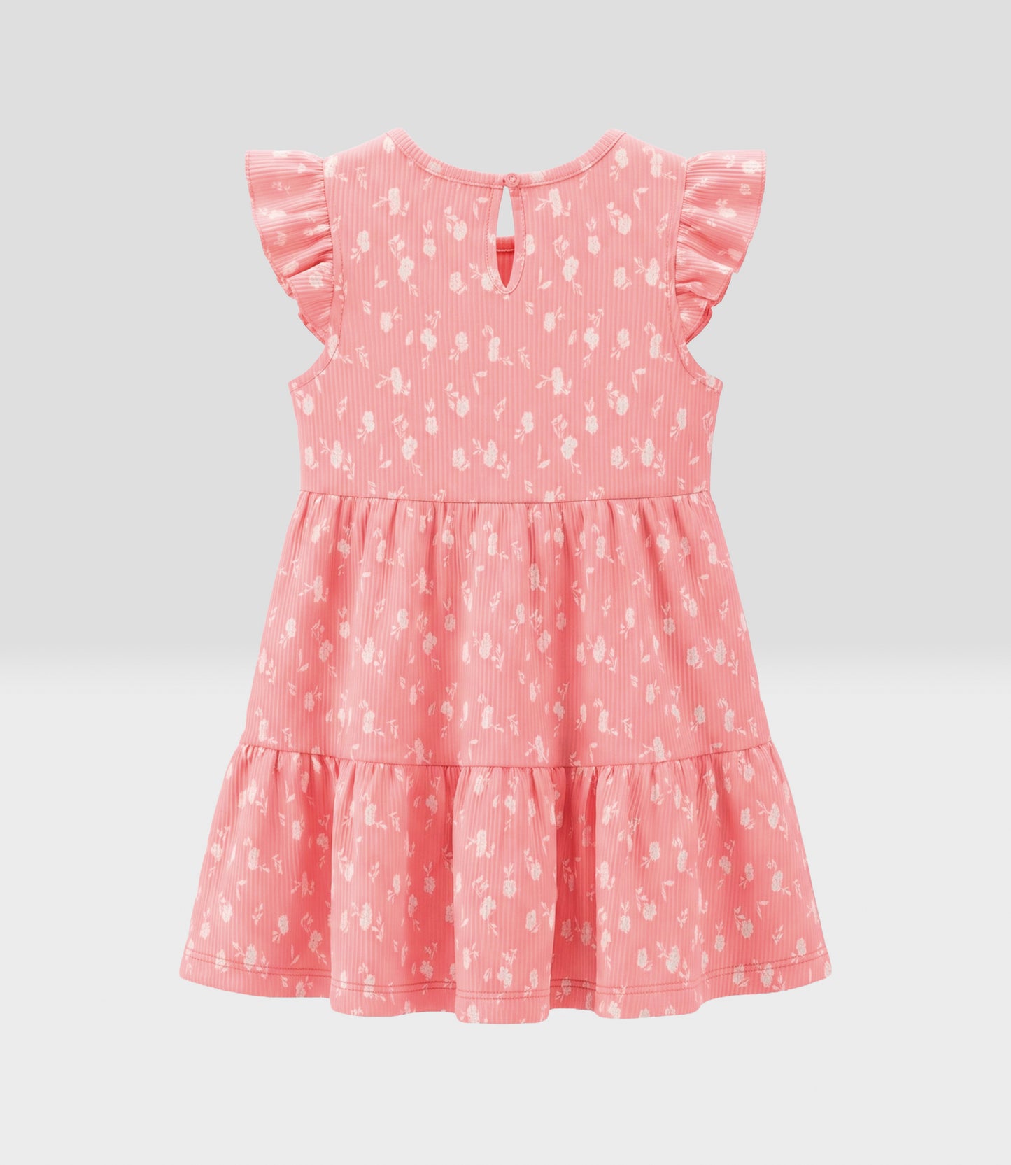 Vestido bebé floreado 3 meses / Coral