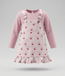 Vestido bebé rayado con cherry