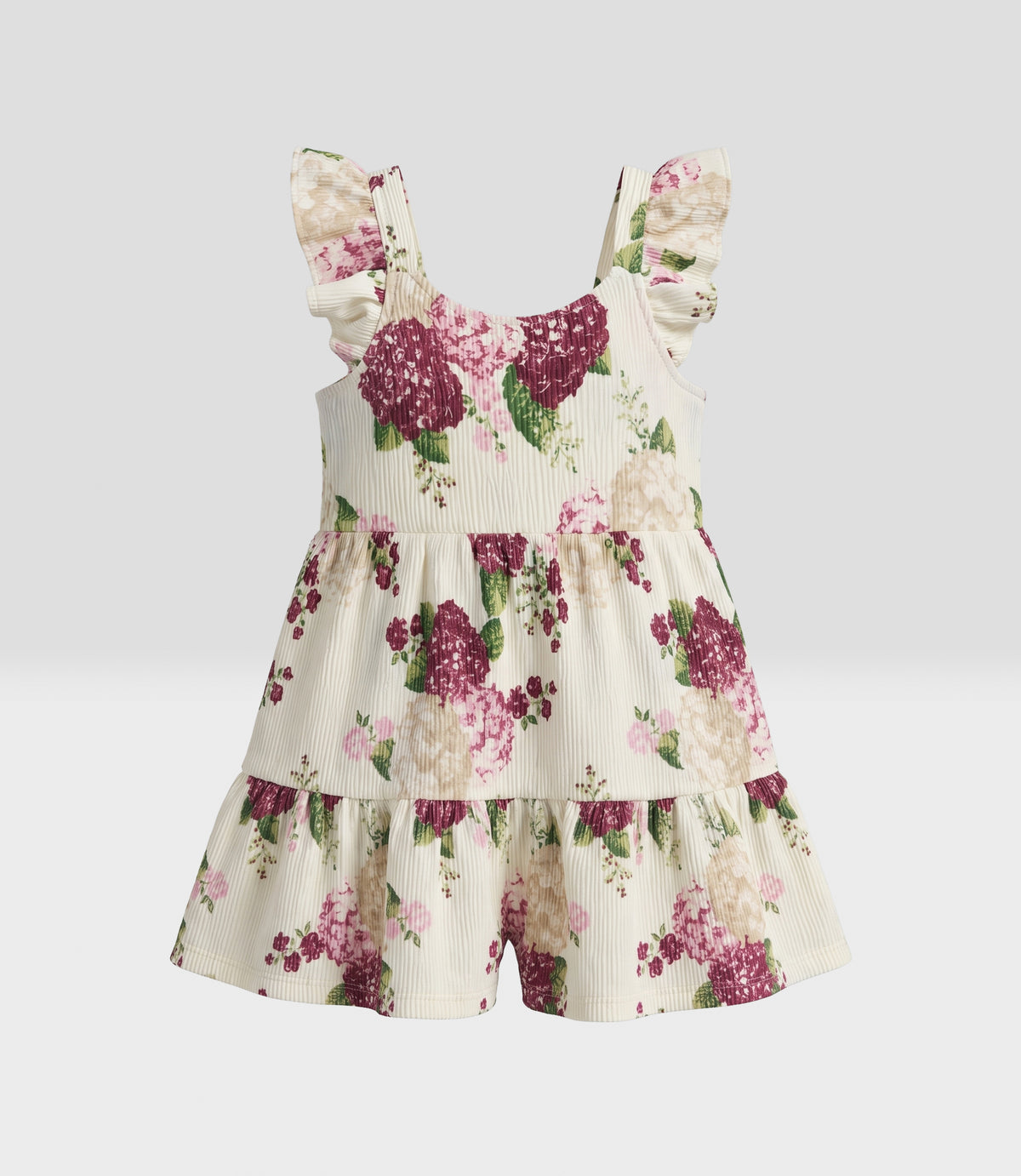 Vestido bebé de bambula 3 meses / Burdeo