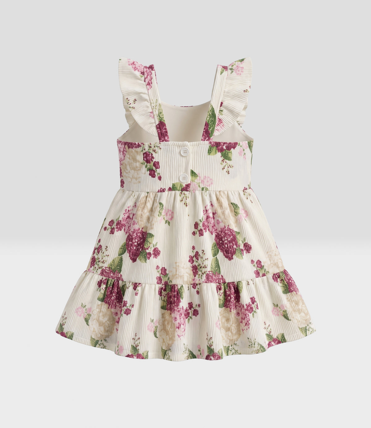 Vestido bebé de bambula 3 meses / Burdeo