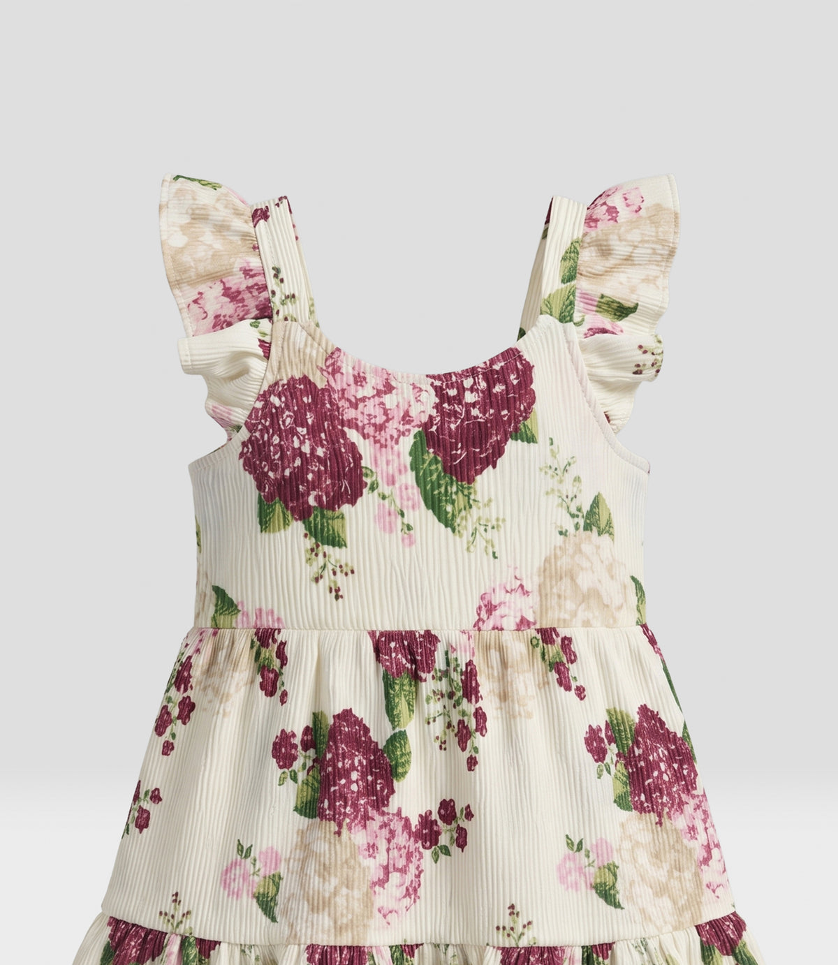 Vestido bebé de bambula 3 meses / Burdeo