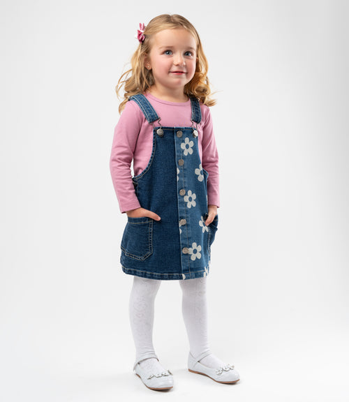 Vestido bebé con polera 3 meses / Azul Marino