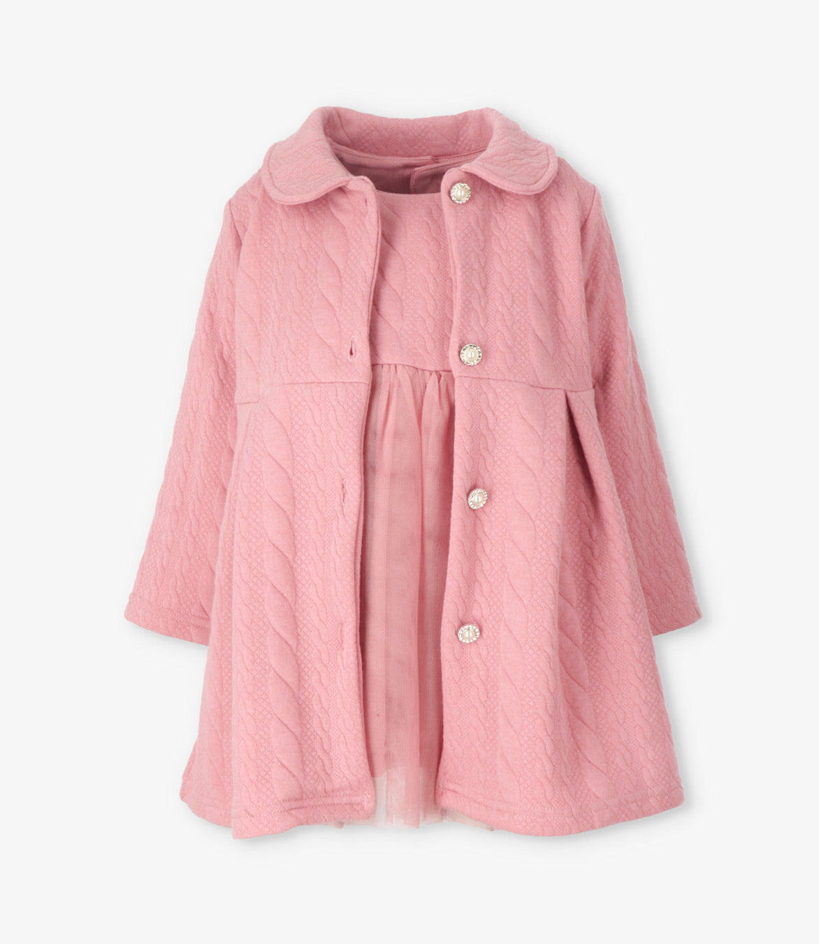 Vestido bebé 2 piezas 3 meses / Coral