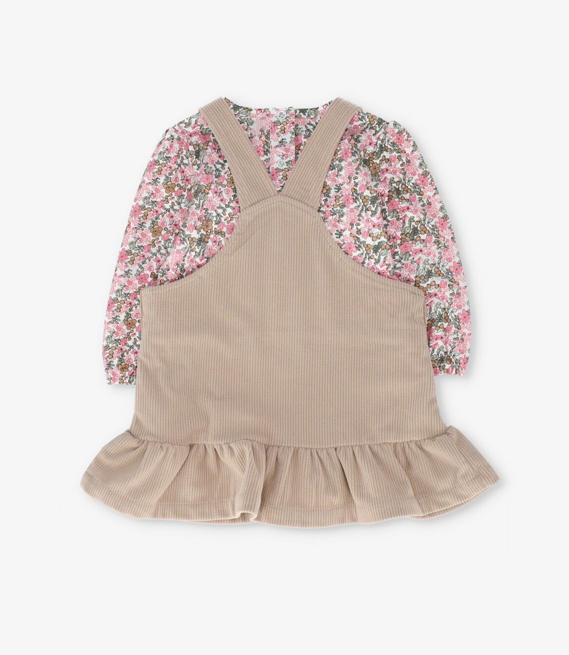 Vestido bebé de cotelé 3 meses / Beige