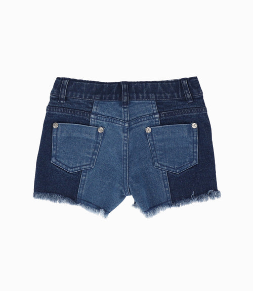 Short bebé niña bicolor 3 meses / Azul Marino