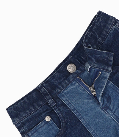 Short bebé niña bicolor 3 meses / Azul Marino