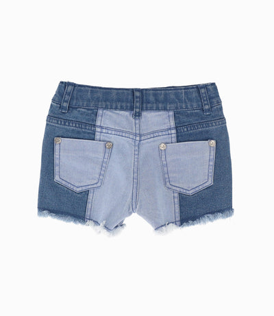 Short bebé niña bicolor 3 meses / Celeste