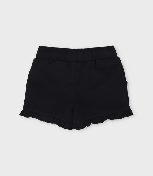 Short bebé con corazones 3 meses / Negro