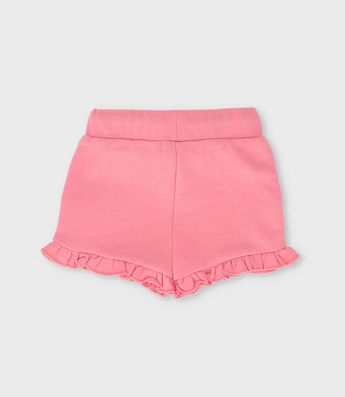 Short bebé con corazones 3 meses / Coral