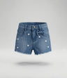 Short bebé con flores bordadas