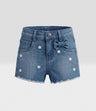 Short bebé con flores bordadas