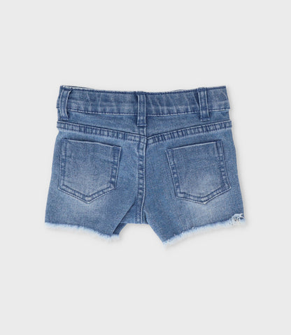 Short bebé con flores bordadas