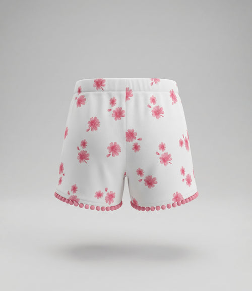 Short bebé floreado 3 meses / Rosado