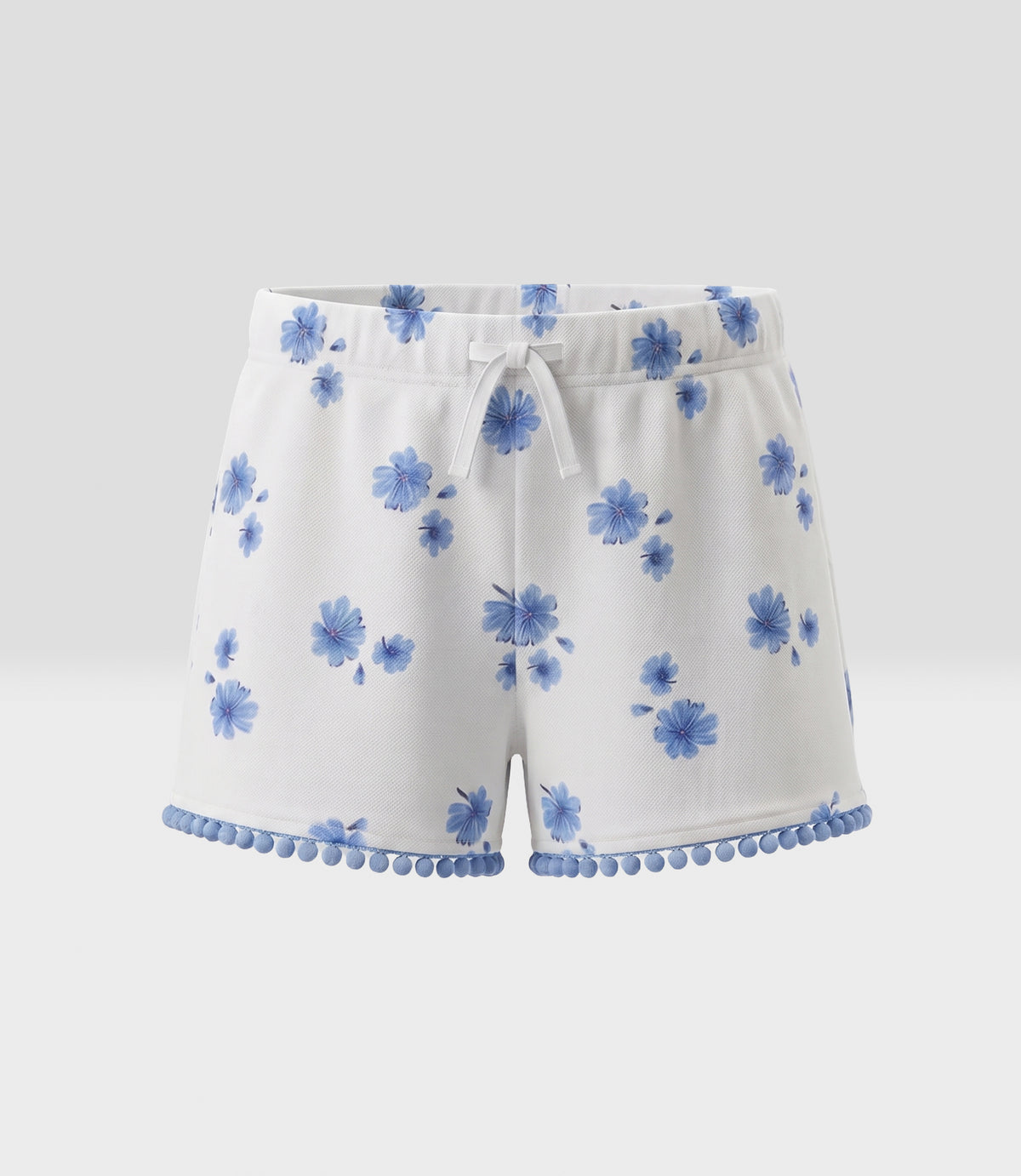 Short bebé floreado 3 meses / Celeste