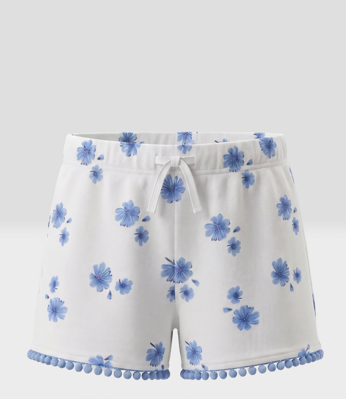 Short bebé floreado 3 meses / Celeste