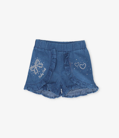 Short bebé con vuelos 3 meses / Azul Marino