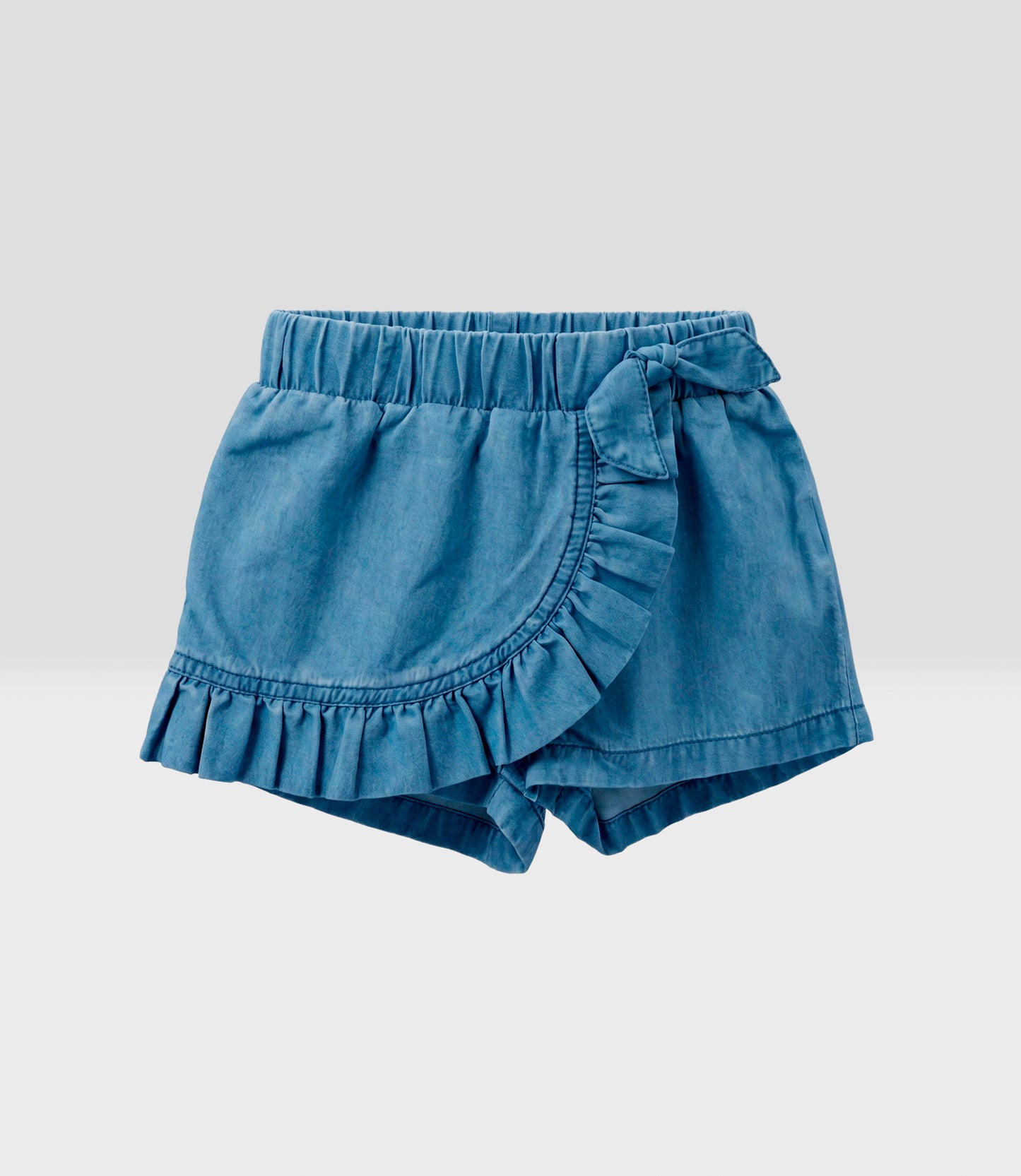 Short bebé falda denim 3 meses / Celeste