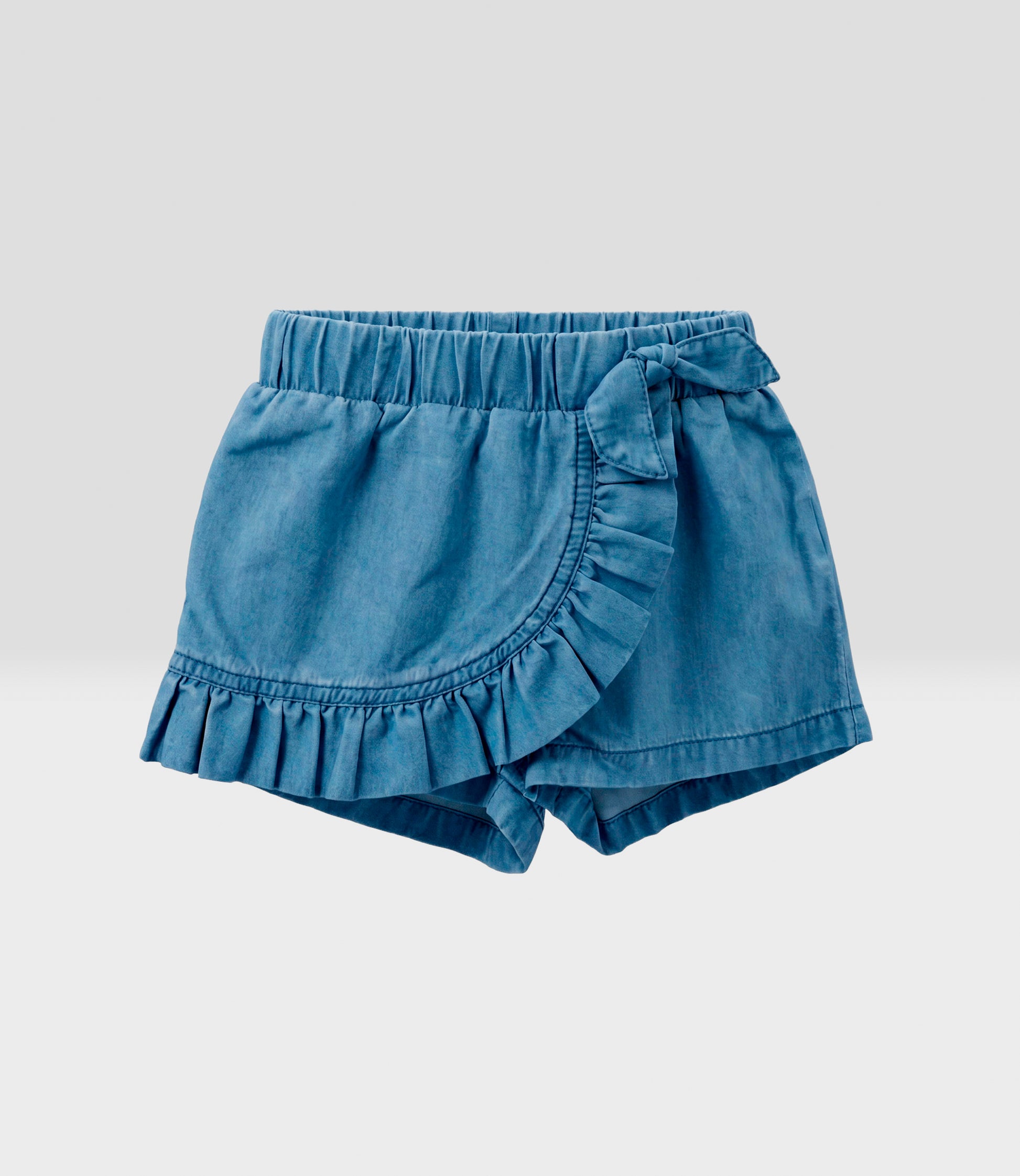 Short bebé falda denim 3 meses / Celeste