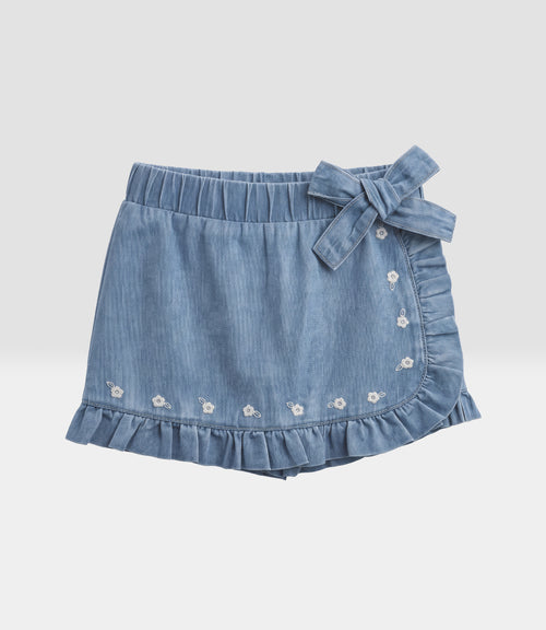 Short bebé falda de denim