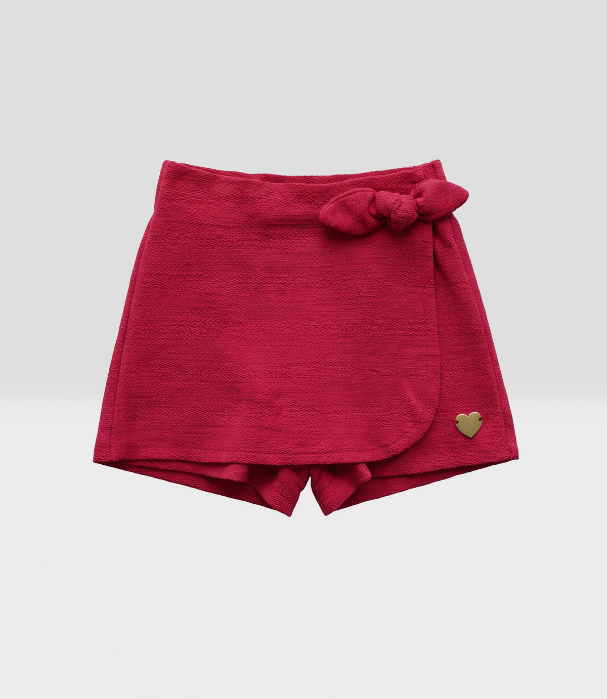 Short falda bebé french terry 3 meses / Rojo