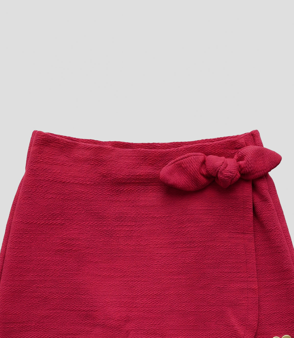 Short falda bebé french terry 3 meses / Rojo
