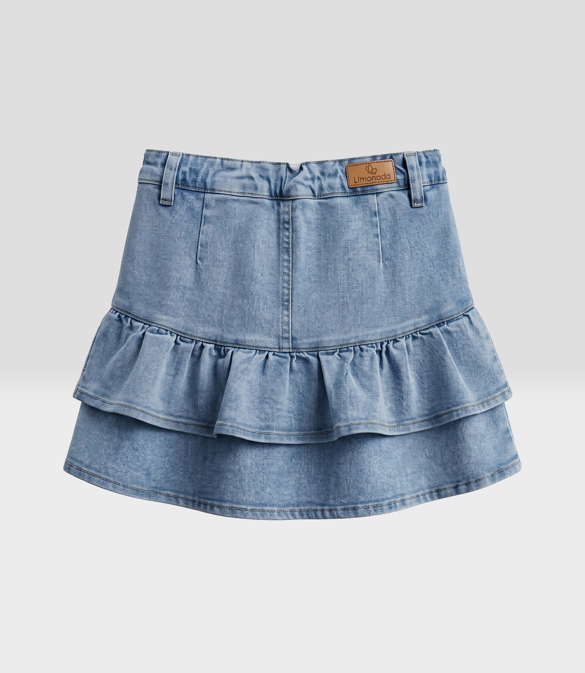 Short falda bebé denim 3 meses / Celeste