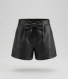 Short bebé eco cuero con lazo