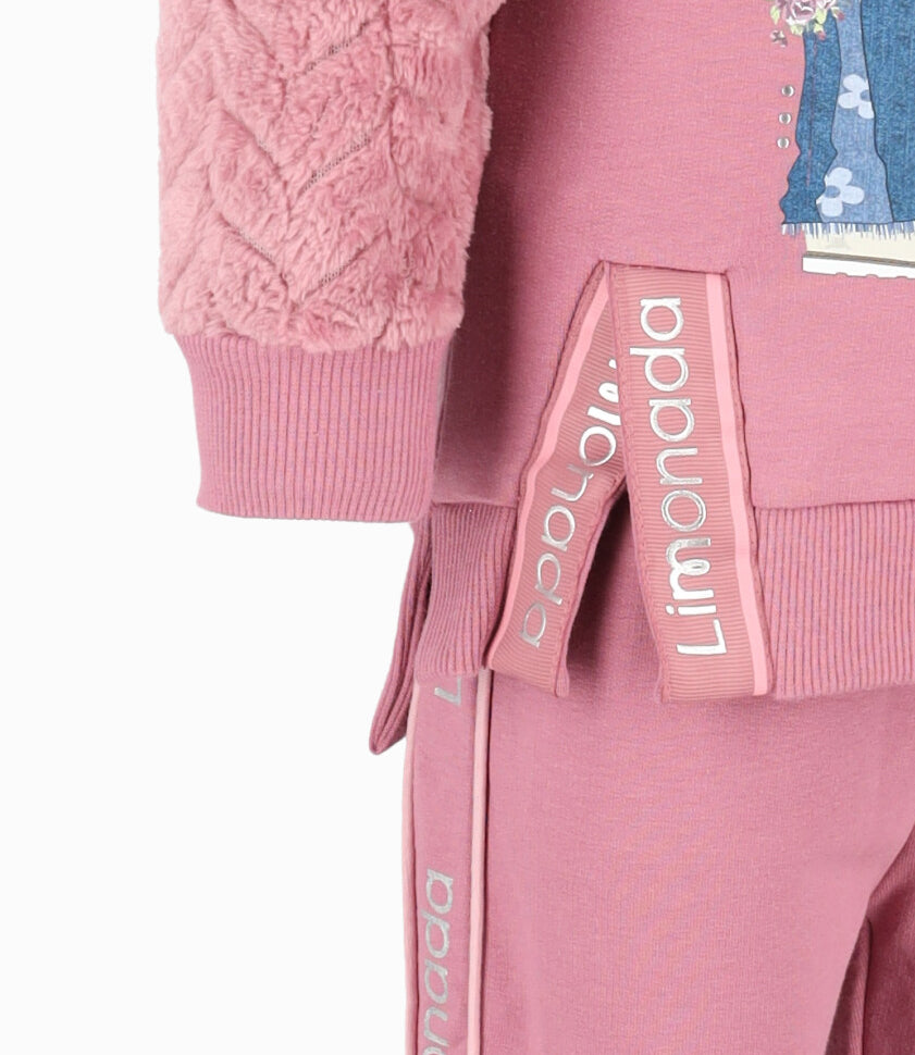 Buzo bebé niña jogger 3 meses / Burdeo