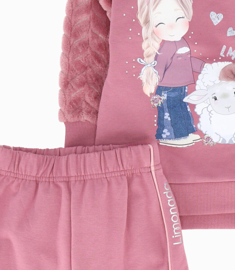 Buzo bebé niña jogger 3 meses / Burdeo