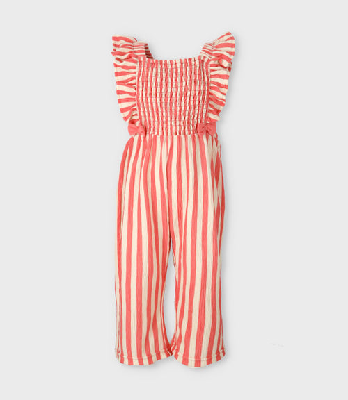 Enterito bebé con rayas 3 meses / Rosado