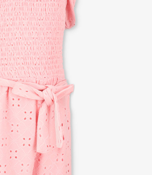 Enterito bebé con lazo 3 meses / Rosado