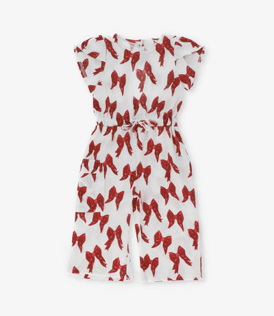 Enterito bebé con lazos 3 meses / Rojo