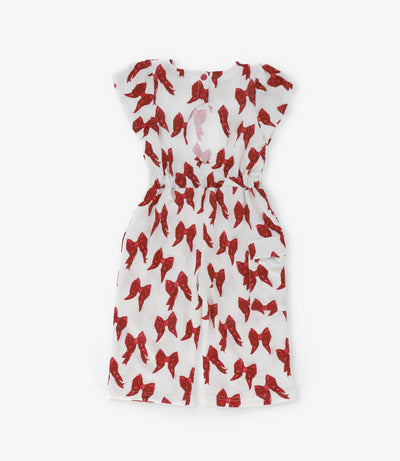 Enterito bebé con lazos 3 meses / Rojo